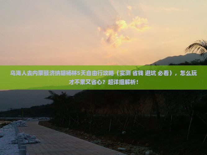 乌海去内蒙额济纳胡杨林攻略