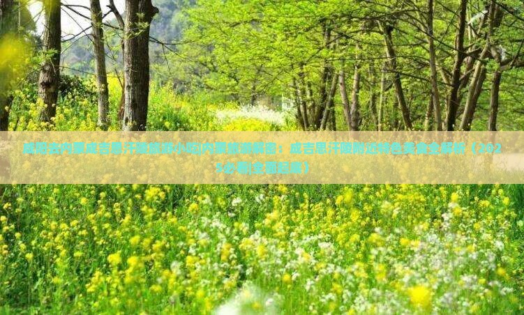 咸阳去内蒙成吉思汗陵旅游小吃