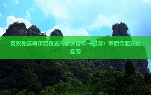 克孜勒苏柯尔克孜去内蒙大召寺一日游
