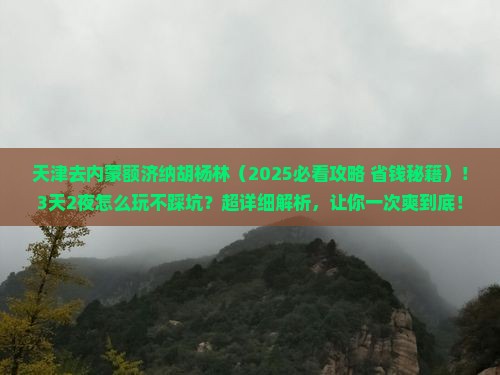 天津到内蒙额济纳胡杨林景点