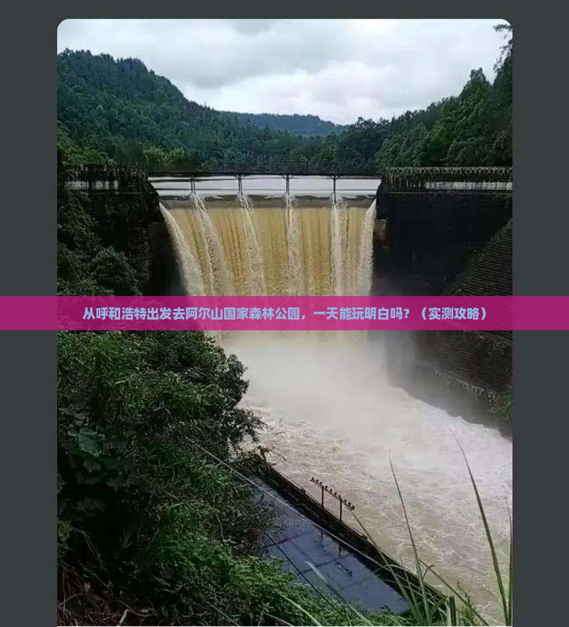 呼和浩特去内蒙阿尔山国家森林公园一日游