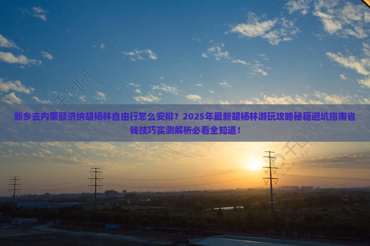 新乡去内蒙额济纳胡杨林自由行