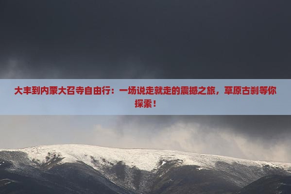 大丰到内蒙大召寺自由行