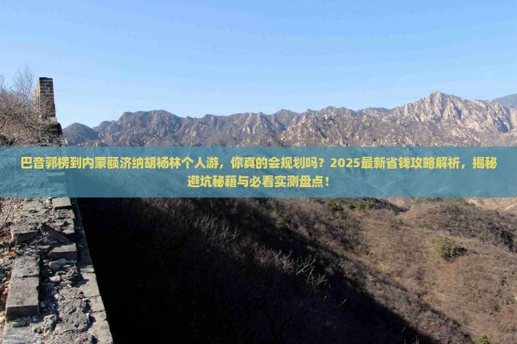 巴音郭楞到内蒙额济纳胡杨林个人游