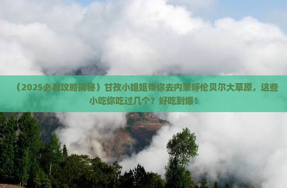 甘孜去内蒙呼伦贝尔大草原旅游小吃