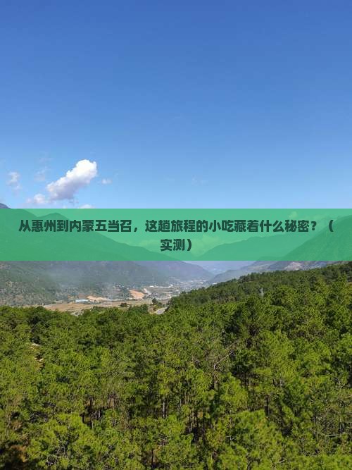 惠州去内蒙五当召旅游小吃