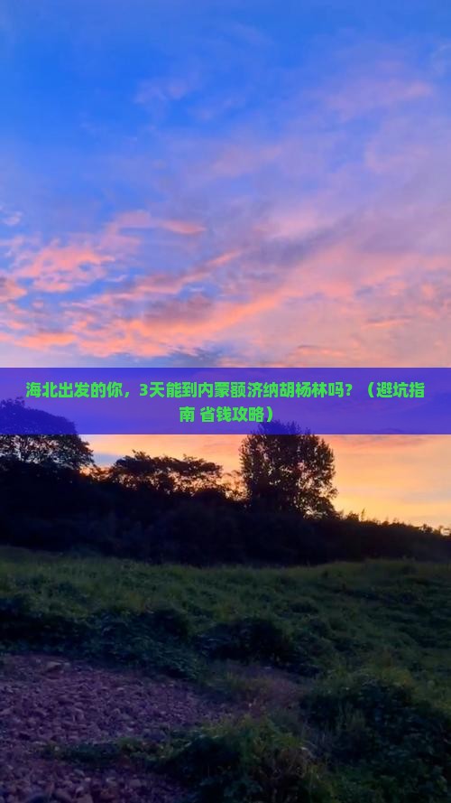 海北到内蒙额济纳胡杨林旅行社