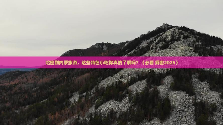 哈密到内蒙旅游小吃
