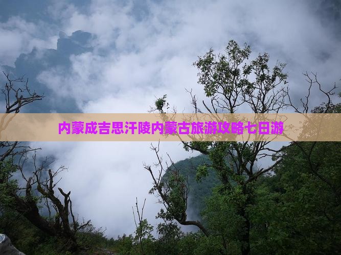 亳州到内蒙成吉思汗陵七日游