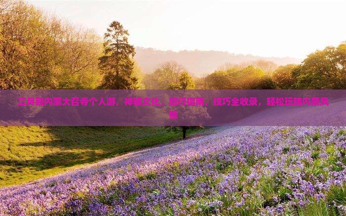 三月到内蒙大召寺个人游