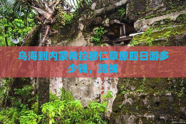 乌海到内蒙希拉穆仁草原四日游