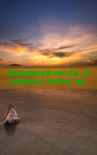 惠州去内蒙成吉思汗陵六日游
