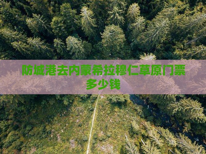 防城港去内蒙希拉穆仁草原门票
