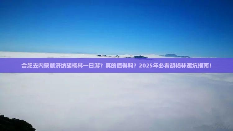合肥去内蒙额济纳胡杨林一日游