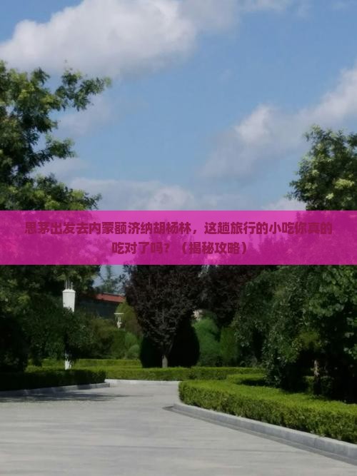 思茅去内蒙额济纳胡杨林旅游小吃