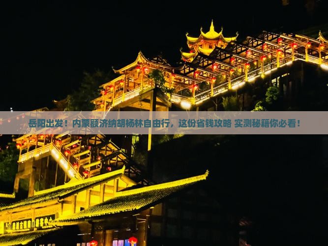 岳阳去内蒙额济纳胡杨林自由团