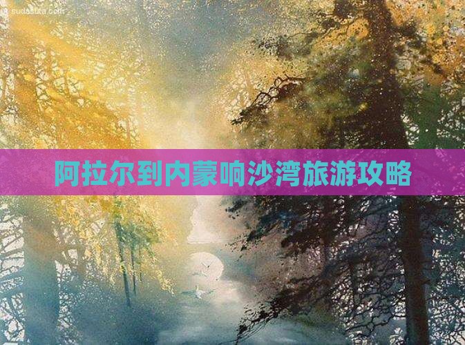 阿拉尔到内蒙响沙湾旅游