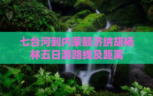 七台河到内蒙额济纳胡杨林五日游