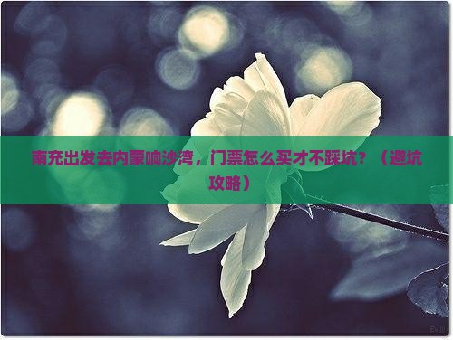 南充到内蒙响沙湾门票