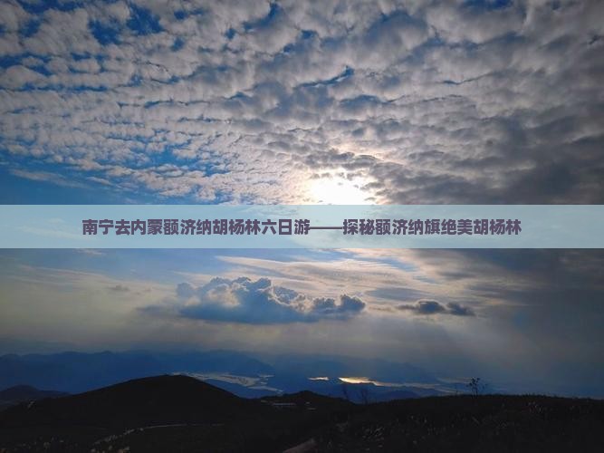 南宁去内蒙额济纳胡杨林六日游