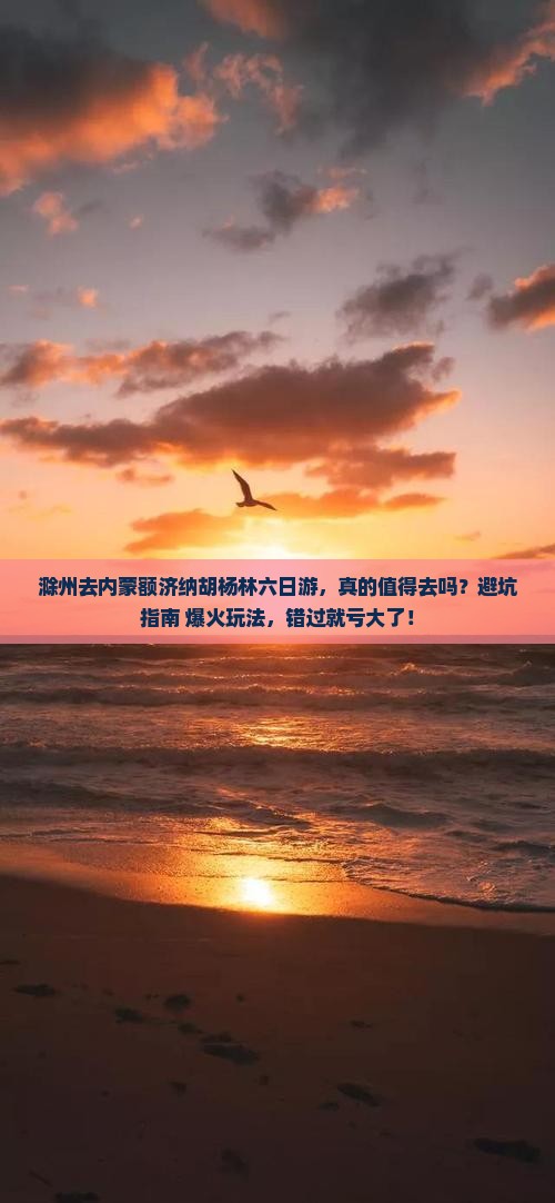 滁州去内蒙额济纳胡杨林六日游