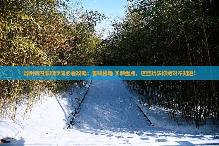 随州到内蒙响沙湾哪里玩