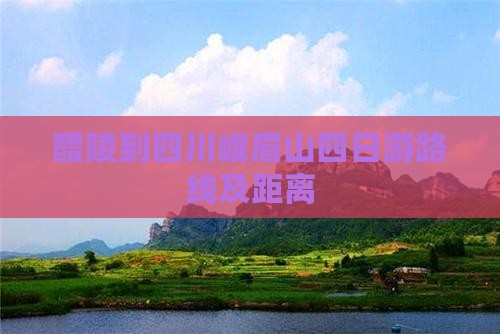 醴陵到四川峨眉山四日游