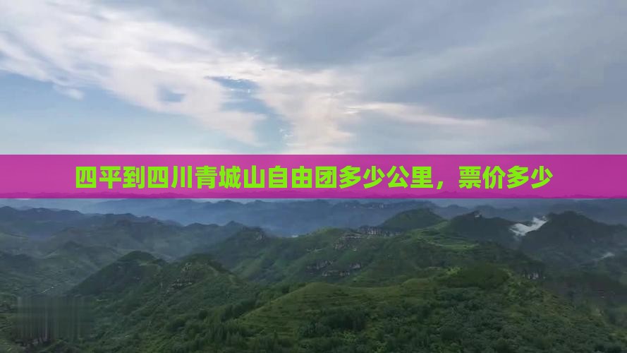 四平到四川青城山自由团