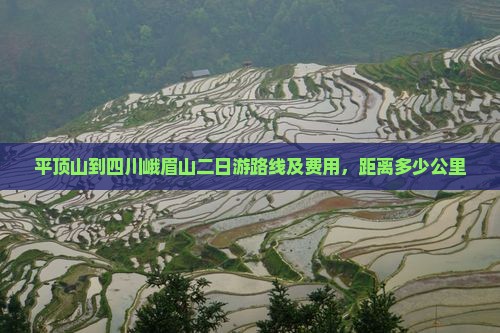 平顶山到四川峨眉山二日游