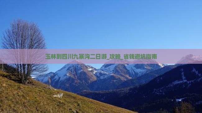 玉林到四川九寨沟二日游