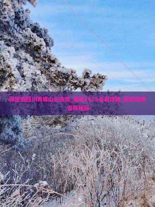 保定去四川青城山必去地