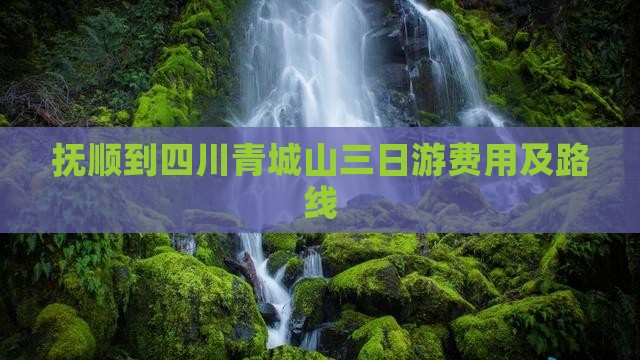 抚顺到四川青城山三日游