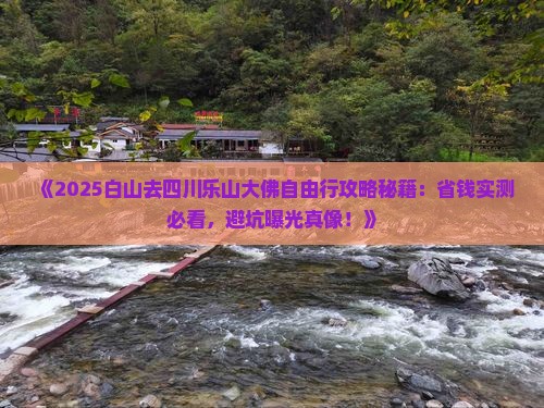 白山去四川乐山大佛自由行