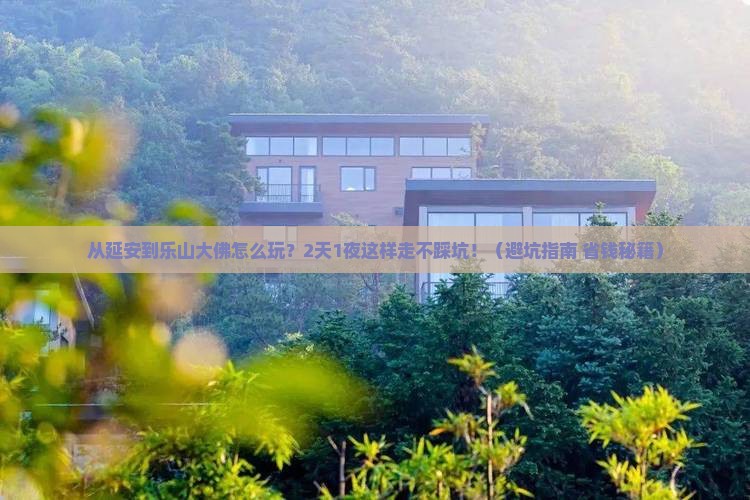 延安到四川乐山大佛二日游