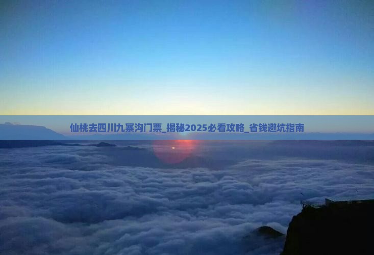 仙桃去四川九寨沟门票