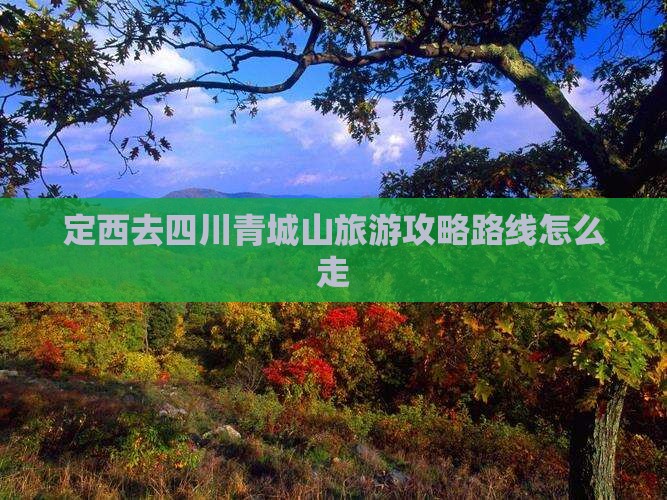 定西去四川青城山旅游