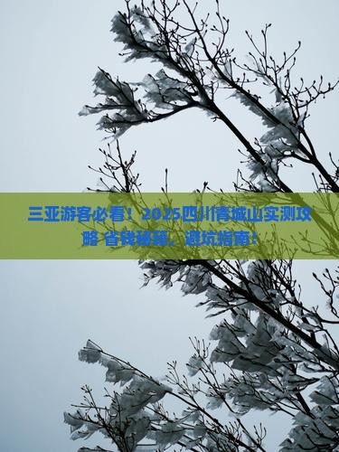 三亚去四川青城山景点