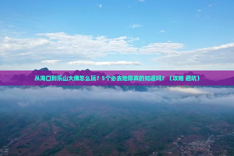 海口到四川乐山大佛必去地