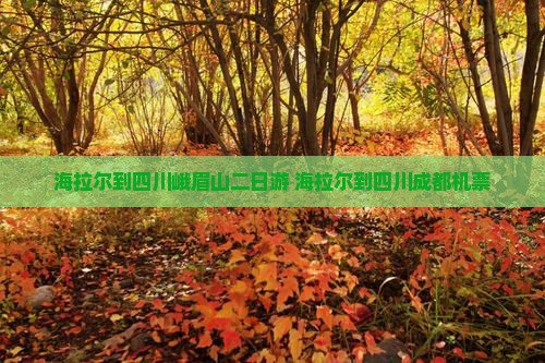 海拉尔到四川峨眉山二日游