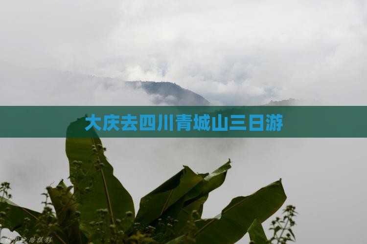 大庆去四川青城山三日游