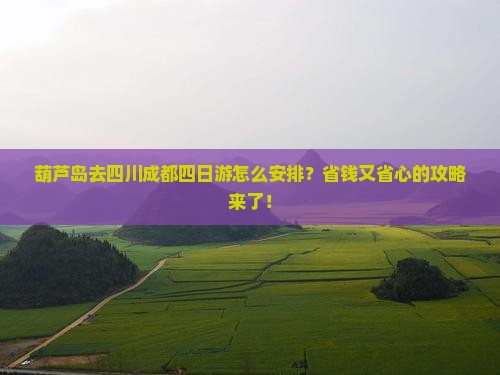 葫芦岛去四川成都四日游