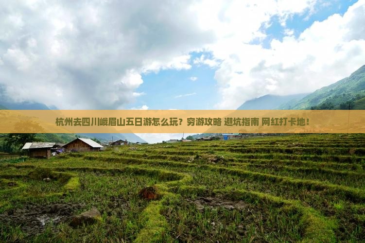 杭州去四川峨眉山五日游