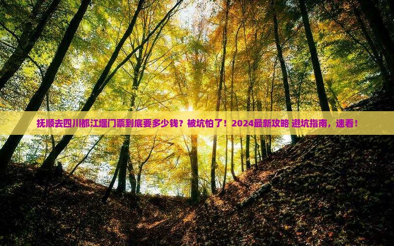抚顺去四川都江堰门票