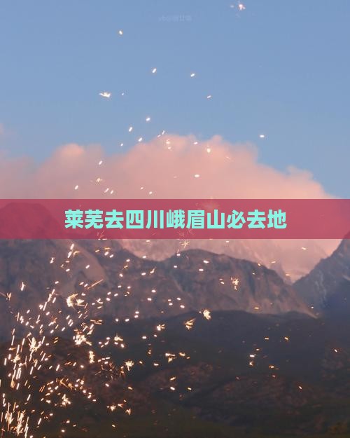 莱芜去四川峨眉山必去地