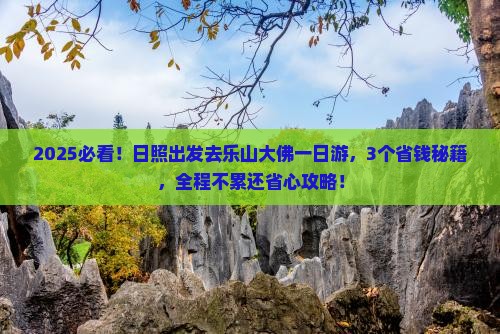 日照去四川乐山大佛一日