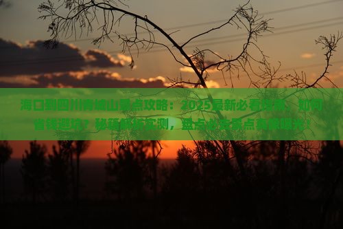 海口到四川青城山景点