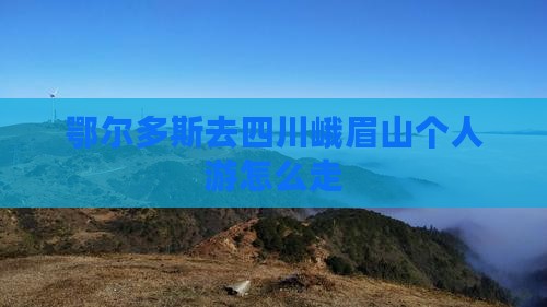 鄂尔多斯去四川峨眉山个人游