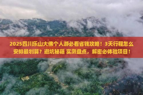 武威去四川乐山大佛个人游