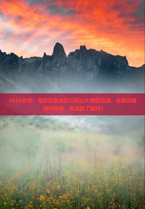 临沂去四川乐山大佛四日游