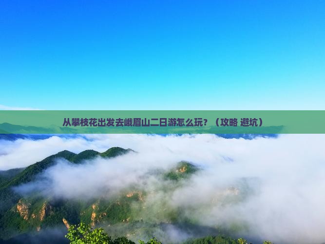 攀枝花去四川峨眉山二日游